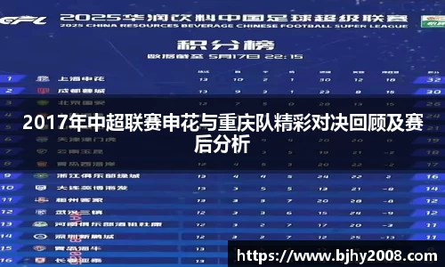 2017年中超联赛申花与重庆队精彩对决回顾及赛后分析