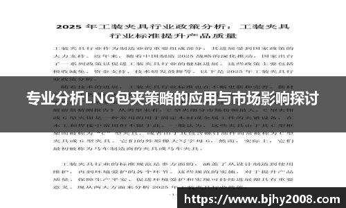 专业分析LNG包夹策略的应用与市场影响探讨